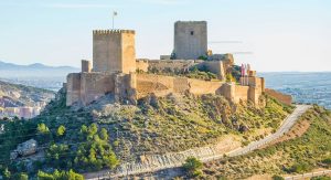 Castillo de Lorca, el pueblo natal de la cantante Antoñita Peñuela.