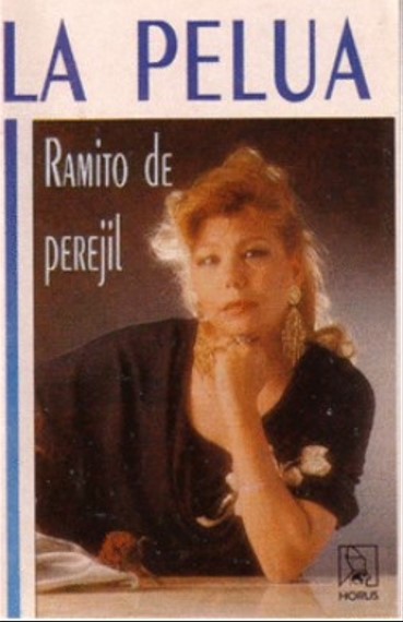 La cantante española La Pelua en una imagen usada para ilustrar la letra de su canción "Dame una copa más" en el blog Música en español - Géneros, vídeos y letras.