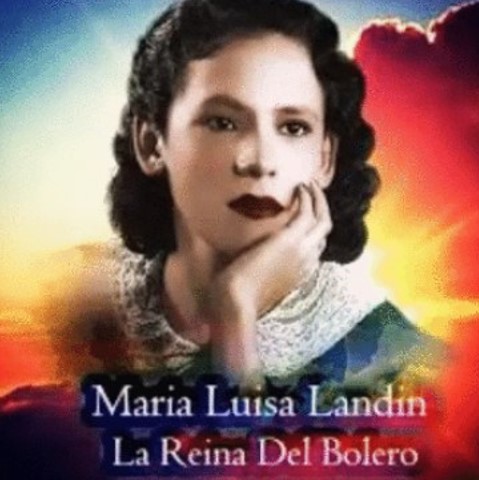 María Luisa Landín en una imagen usada para ilustrar la letra de la canción "Amor perdido" en interpretación suya en el blog Música en español - géneros, vídeos y letras.