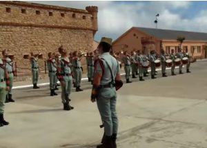 El tercio Gran Capitán 1º de La Legión en el acuartelamiento melillense de Millán Astray.