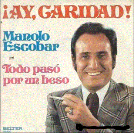 Manolo Escobar en una imagen usada para ilustrar la letra de la canción titulada La Rumbera.