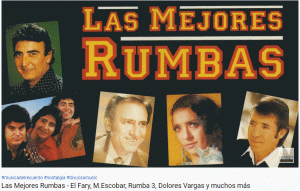 Carátula de música de rumbas.