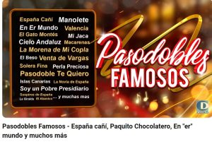 Pasodobles famosos.