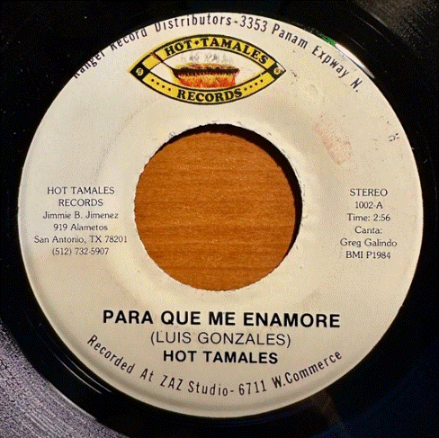 Disco del grupo tejano Hot Tamales en una imagen usada para ilustrar la letra de su canción Para qué me enamoré en el blog Música en español.