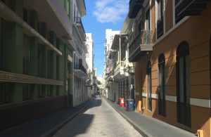 Calle de San Juan de Puerto Rico, el país del músico Chivirico Dávila.