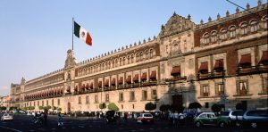Palacio Nacional en la ciudad de Méjico.