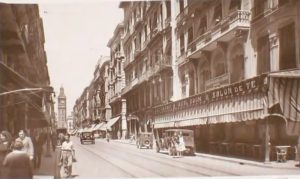 Imagen antigua de la Calle de la Paz de Valencia (España)