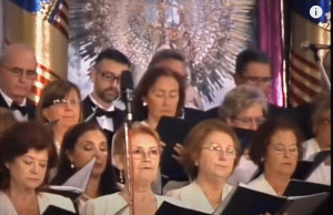 La Coral Tabaquera de Benejúzar en una imagen usada para ilustrar la letra del himno de la región de Valencia en el blog Música en español.