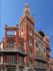 La Giralda de Badajoz, la capital de la provincia de procedencia del grupo Alborada Flamenca.