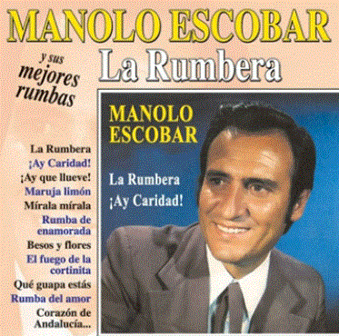 Imagen del cantante español Manolo Escobar usada para ilustrar la letra de su canción No hay que llorar.