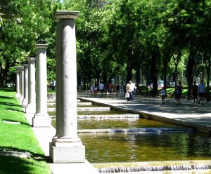 Paseo de Recoletos de Madrid.