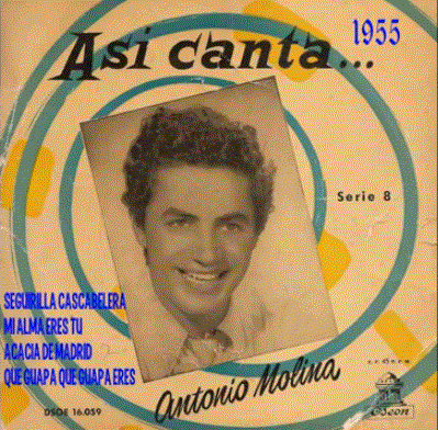 Imagen de Antonio Molina usada para ilustrar la letra de su canción Yo quiero ser mataor.