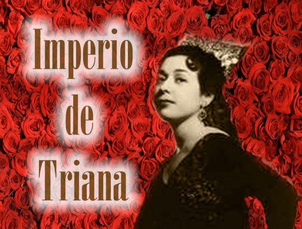 Imagen de la cantante Imperio de Triana usada para ilustrar la letra de la canción Nardo con bata de cola.plata.