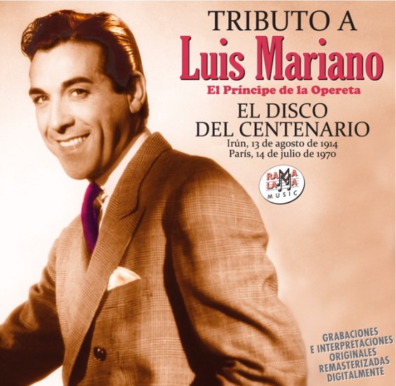 Imagen del cantante español Luis Mariano usada para ilustrar la letra de la canción Amapola en el blog Música en español.