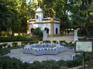Glorieta de Juanita Reina en el Parque de María Luisa de Sevilla.