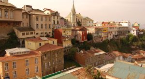 Cerro Concepción en la ciudad chilena de Valparaíso.