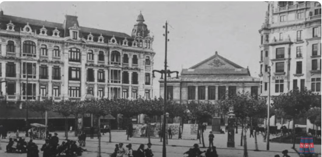 Imagen antigua de Oviedo usada para ilustrar la Suite Española de Isaac Albéniz.