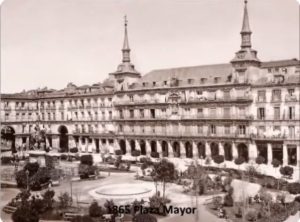 Plaza Mayor de Madrid en el año 1985.