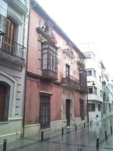 Casa-palacio de los Duques de Medinaceli en Puente Genil, en una imagen usada para ilustrar la letra de unas Bulerías de Cádiz.