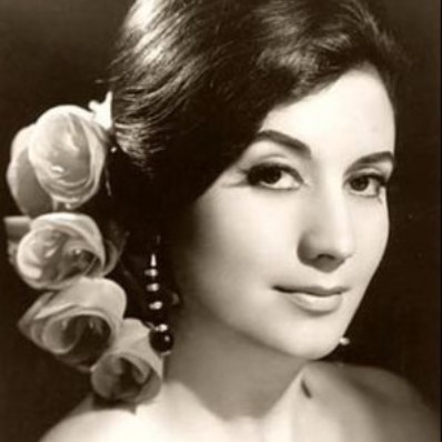 Imagen de la cantante Antoñita Moreno usada para ilustrar la letra de su canción ¡Ole, cantaora!