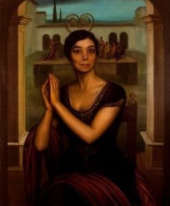 La Niña de los Peines pintada por Julio Romero de Torres en 1917.