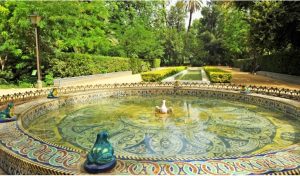 Fuente de las ranas en Sevilla.