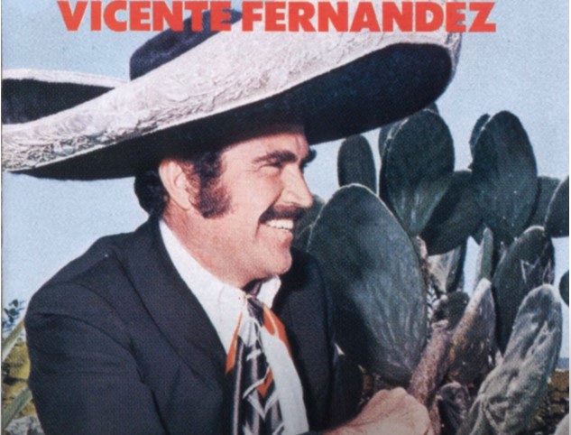 Imagen del cantante mejicano Vicente Fernández usada para ilustrar la letra de su canción Guadalajara.