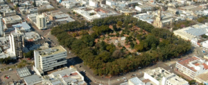 La ciudad argentina de Rafaela, donde se formó musicalmente el músico Feliiciano Brunelli.